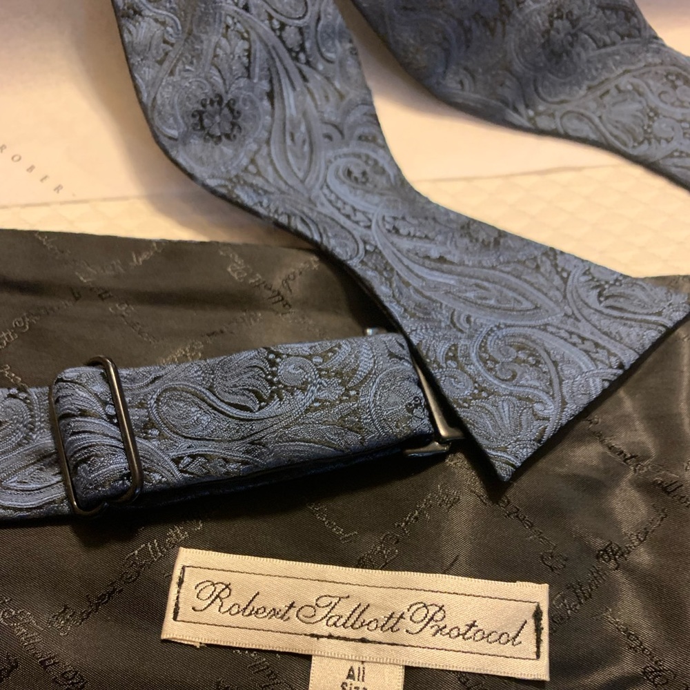 Robert Talbott Protocol Bow Tie And Cummerbund Se… - image 7